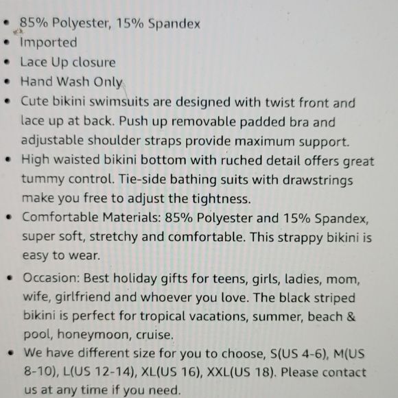 NWT SUPER HOT WRAP PUSH UP TUE BACK TOP SIDE ADJUST BOTTOM BOY SHORT HIGH LEG - Picture 10 of 12